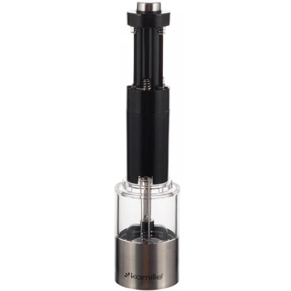 Млин для спецій Kamille Electric Pepper Mill електричний Ø5х21.4см (109590) Млин для спецій Kamille Electric Pepper Mill електричний Ø5х21.4см (109590)