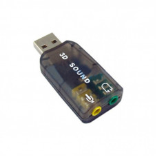 Звуковая плата Dynamode USB 6(5.1) 3D RTL dark gray (USB-SOUNDCARD2.0 black)