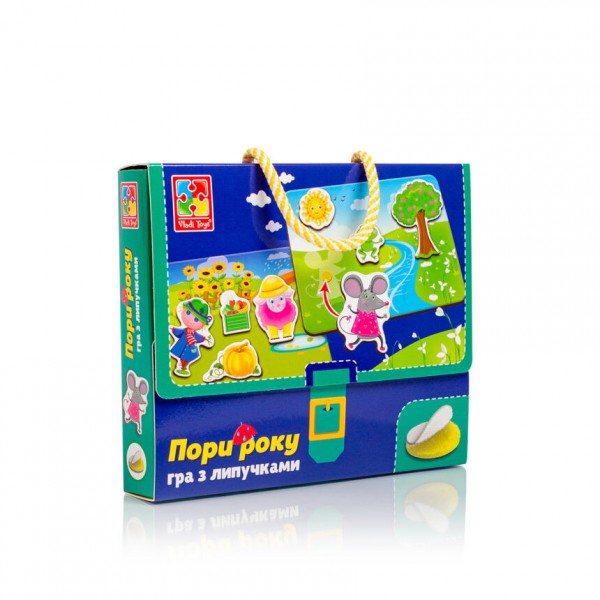 Игра настольная На липучках "Какая пора года" Vladi Toys  VT1302-25 (укр)