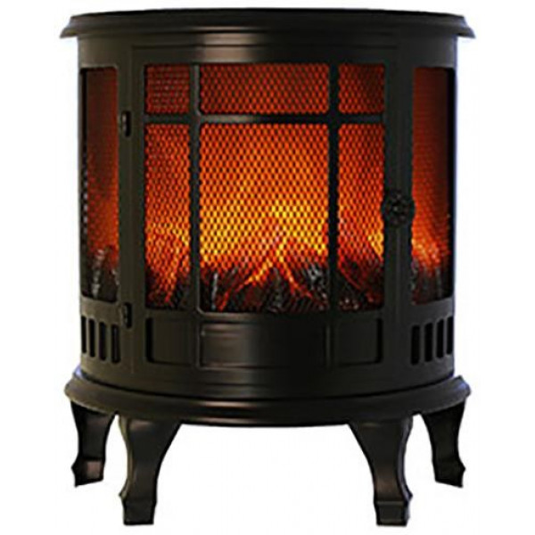 Камін декоративний "Black&Fire" з LED підсвічуванням, 30х16х35см (113890)