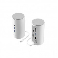 Концентратор Vention USB3.1 Type-C to HDMI/VGA/USB3.0x3/RJ45/SD/TF/TRRS 3.5m/PD/DC100W12-in-1 (TPHWC-EU)