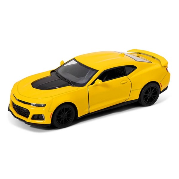 Коллекционная игрушечная машинка CHEVROLET CAMARO ZL1 5' KT5399W инерционная (Желтый)