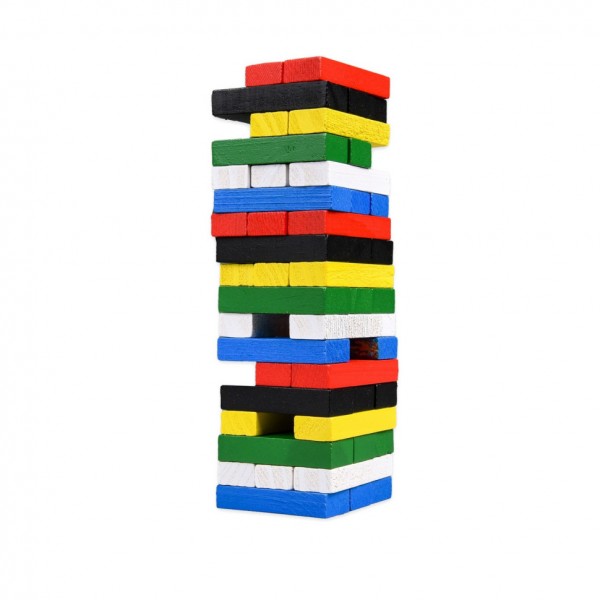 Настольная игра "TOWER MINI" 31064, 54 бруска, кубик