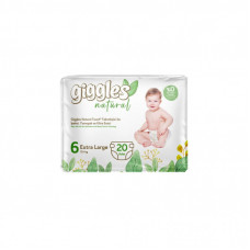 Подгузники Giggles Natural 6 Extra Large 15+ кг 20 шт (8680131206421)