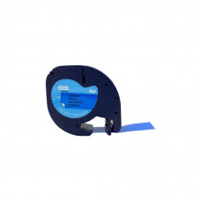 Лента для принтера этикеток UKRMARK D-91205-BK/BL, совместима с DYMO 91205 / S0721650, для серии LT. 12мм х 4м. black on синем (900445)