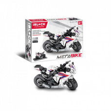 Конструктор iBlock Мега Bike Спортивный мотоцикл белый (PL-920-188)
