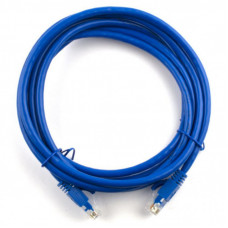 Патч-корд 25м, RJ-45, Cat.5e, CU, медь, синий Ritar (PCR-CU/25Be / 07443)