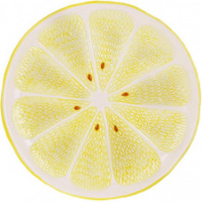 Набір 2 керамічні тарілки "Lemon" Ø25.5см, Жовтий лимон (110901)