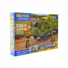 Конструктор iBlock Армия КрАЗ УРАГАН 536 деталей (PL-921-388)