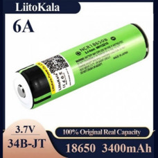 Аккумулятор 18650, LiitoKala NCR 34B-JT, 3400mAh Без защиты Оригинал (107621)