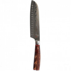 Кухонный нож MasterPro Tetsu, сантоку, 17.5 см, коричневий (BGMP-4128-BR)
