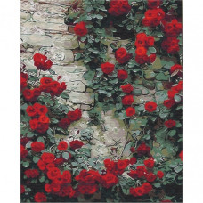 Картина по номерам "Цветы у дома" BS51406, 40x50 см