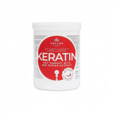 Маска для волос Kallos Cosmetics Keratin Hot Therapy Hair Wrap With Keratin And Paprika Extract 1000 мл (5998889518400)
