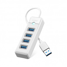 Концентратор Orico USB 3.0 to 4xUSB 3.0 0.15m white (CA914869)