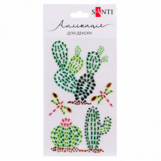 Набор для творчества Santi Trendy Cactus аплікація зі страз самоклеючих 9.5х15 см (742536)