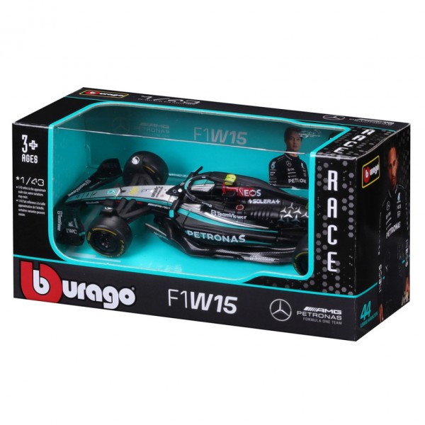 Коллекционная автомодель Mercedes-AMG F1 W15 Performance (2024) Bburago 18-38208, 1:43 масштаб Коллекционная автомодель Mercedes-AMG F1 W15 Performance (2024) Bburago 18-38208, 1:43 масштаб
