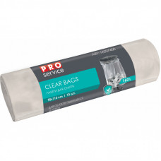 Пакеты для мусора PRO service Clear Bags LD Прозрачные 160 л 10 шт. (4823071641301)