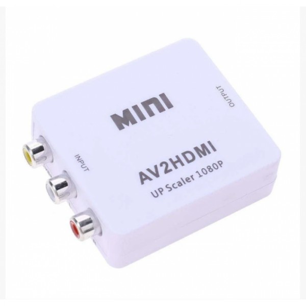 Конвертер RCA (AV) CVBS на HDMI адаптер видео с аудио 1080P (38631)