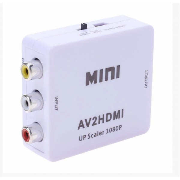 Конвертер RCA (AV) CVBS на HDMI адаптер видео с аудио 1080P (38631)