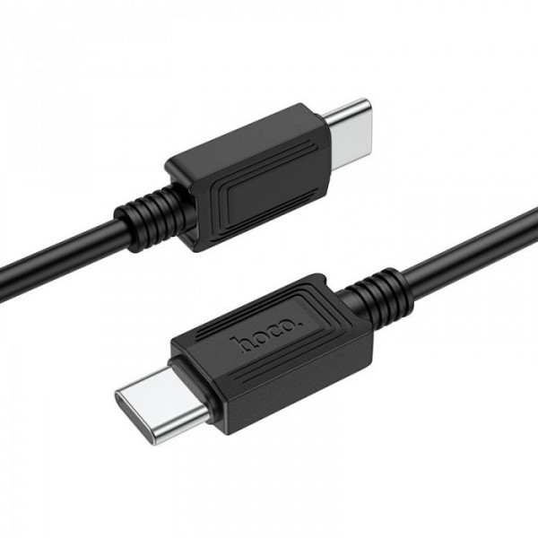 Кабель HOCO X73 Type-C to Type-C 1м charging, ток до 3A для смартфонов 60W Чёрный (38831)