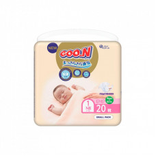 Подгузник GOO.N Premium Soft Newborn до 5 кг SS на липучках 20 шт (863220)