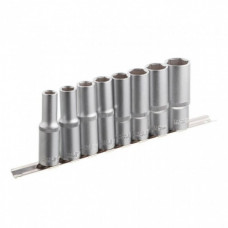 Набор удлиненных головок на планке 10-22 мм, 1/2", 8 ед. INTERTOOL ET-6009 (108041)