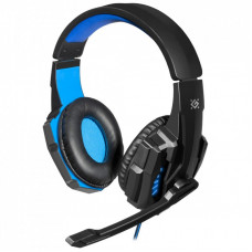 Наушники Defender Warhead G-390 LED Black-blue (64039)