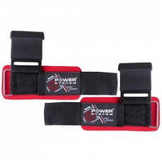 Крюки для тяги на запястья Power System Hardcore Hooks PS-3310 Black/Red (PS-3310_Black-Red)