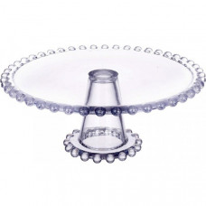 Блюдо тортівниця "Bauble Glass" Ø28см скляне на ніжці (111341)