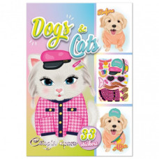 Детская книжка с наклейками студия красоты "Dogs and cats" РМ-76-03