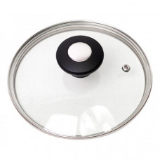 Кришка скляна Kamille Dominica Black Ø22см (134641)