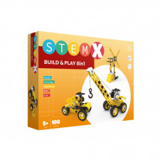 Конструктор Stem с болтами Build&Play 8 в 1 на 100 деталей (3858894673322)