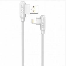 Шнур для зарядки Iphone USB GOLF GC-45 кабель 2,4A Белый (59741)