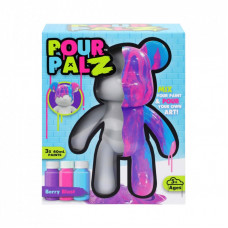 Набор для творчества ToyMonster Pour Palz Флюид Арт - Мишка "Ягодный взрыв" (GS-G08682)
