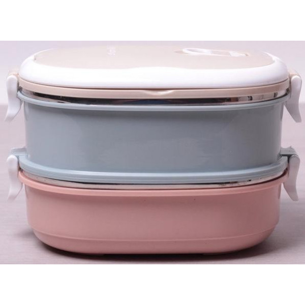 Ланч-бокс Kamille Food Box 2 ємності по 700 мл, 20х14.5х13.5см (114251)