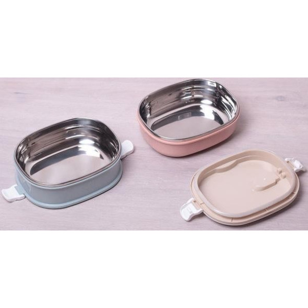 Ланч-бокс Kamille Food Box 2 ємності по 700 мл, 20х14.5х13.5см (114251) Ланч-бокс Kamille Food Box 2 ємності по 700 мл, 20х14.5х13.5см (114251)