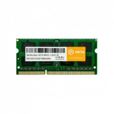 Модуль памяти для ноутбука SoDIMM DDR3 8GB 1600 MHz ATRIA (UAT31600CL11SLK1/8)