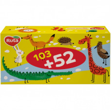 Салфетки косметические Ruta Kids 2 слоя 155 листов (4820023748422)