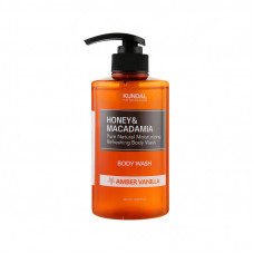 Гель для душа Kundal Honey & Macadamia Body Wash Amber Vanilla 500 мл (8809568742061)