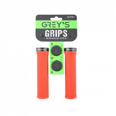 Грипсы Grey's с резиновым покрытием 2 шт 130 мм Red (GR17410)