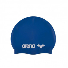 Шапка для плавания Arena Classic Silicone 91662-077 синій, білий Уні OSFM (3468335299150)