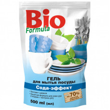 Средство для ручного мытья посуды Bio Formula Сода-эффект дой-пак 500 мл (4823015922725)