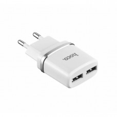 Сетевое зарядное устройство для телефона HOCO C12 (2USB 2.4A) Белый (75951)