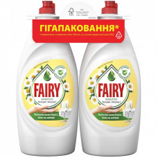 Средство для ручного мытья посуды Fairy Нежные руки Ромашка и витамин E 2 х 900 мл (8700216759601)