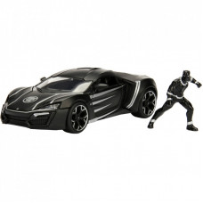 Машина Jada металлическая "Марвел. Мстители" Гиперспорт с фигуркой Черной пантеры 1:24 (253225004)