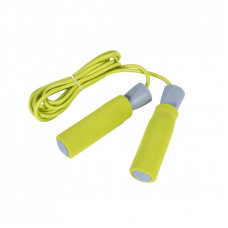 Скакалка LiveUp PVC Foam Handle Jump Rope LS3118 жовта 275x0.6см (6951376109320)