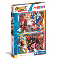 Пазл Clementoni 2 в 1 Sonic, 2 по 60 элементов (24821)