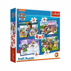 Пазл Trefl Paw Patrol Собачьи дела 4 in 1 (35, 48, 54, 70) элемента (5900511346503)