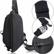 Мужская сумка через плечо нагрудная Baellery cross body bag сумка JXA1808 37*18 см Чёрная (107561)
