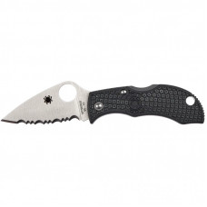 Нож Spyderco Manbug Lightweight Leaf Serrated Black (MBKLFS)